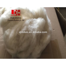 21 mic best eco friendly raw sheep wool natural White cashmere fibers for sweater yarn